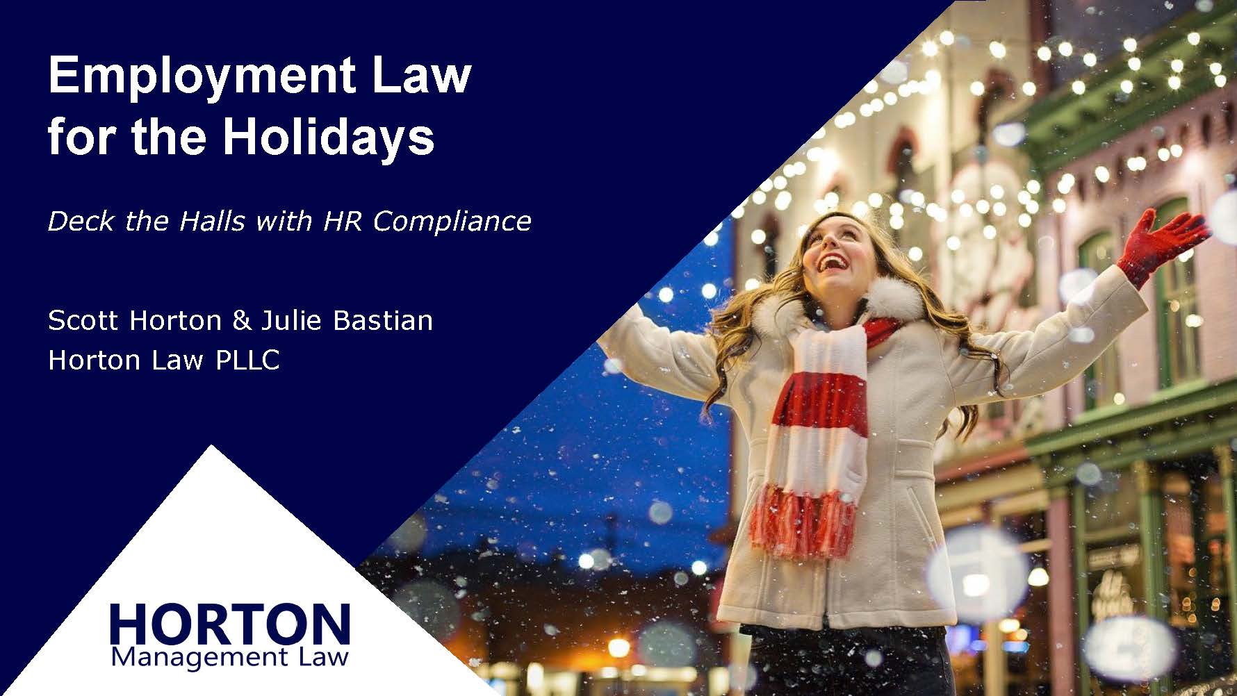 Employment Law for the Holidays