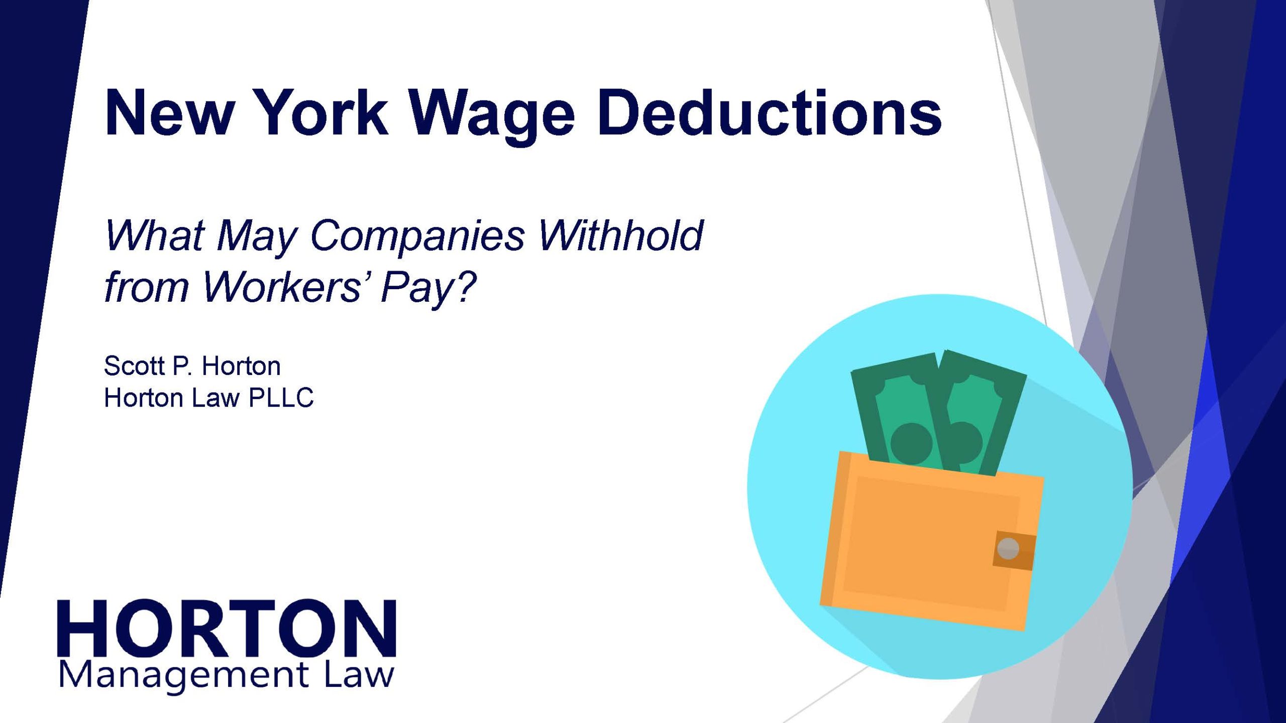 NY Wage Deductions