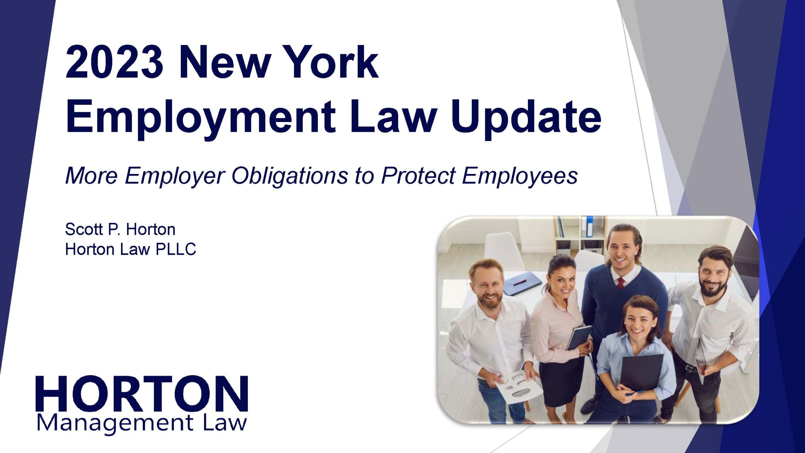 2023 NY Employment Law Update Cover Slide