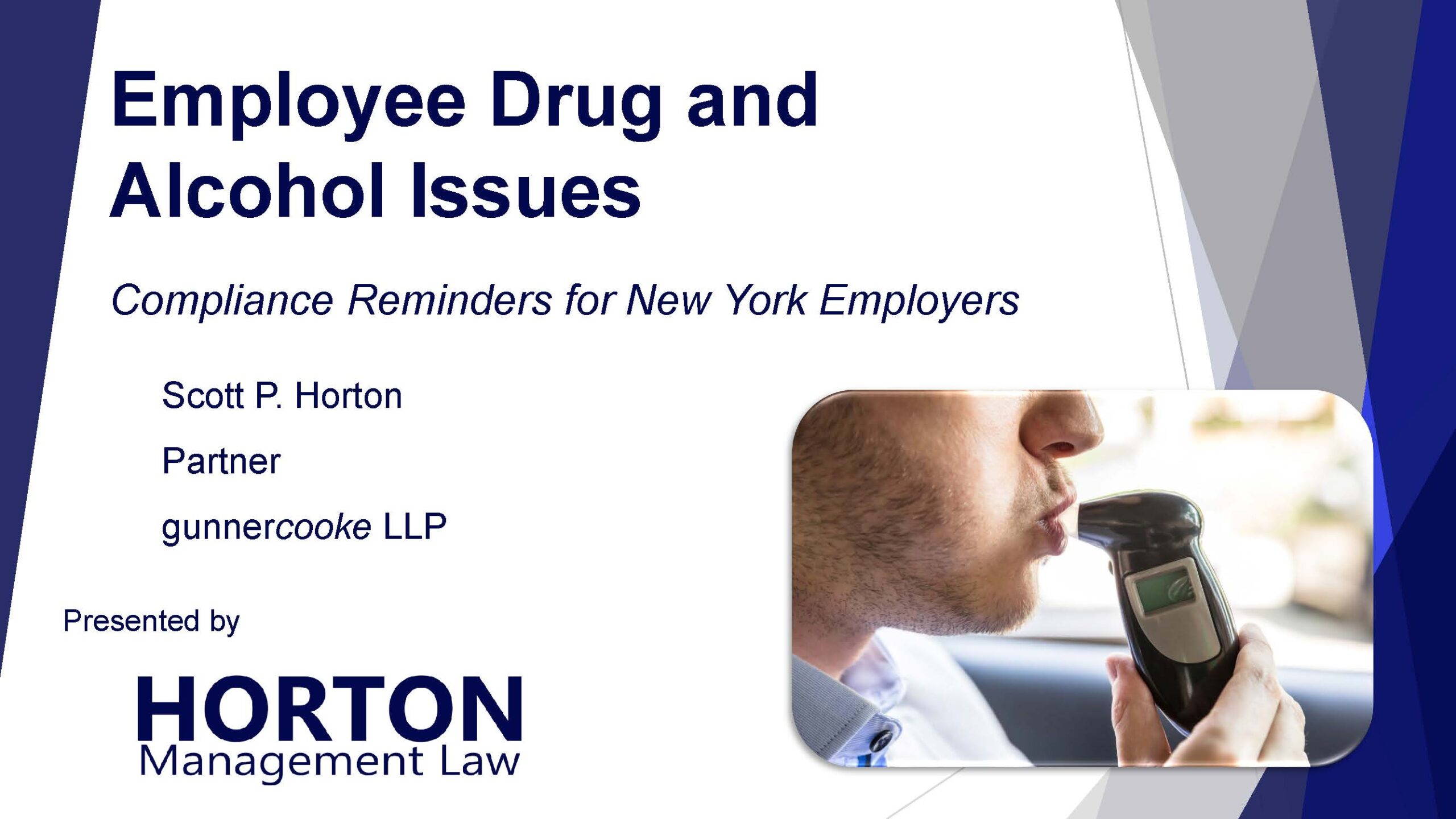 Employee Drug and Alcohol Issues Cover Slide